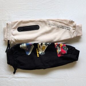 zara 2-pack hot wheels graphic joggers sweatpants bundle 18-24 months baby boy